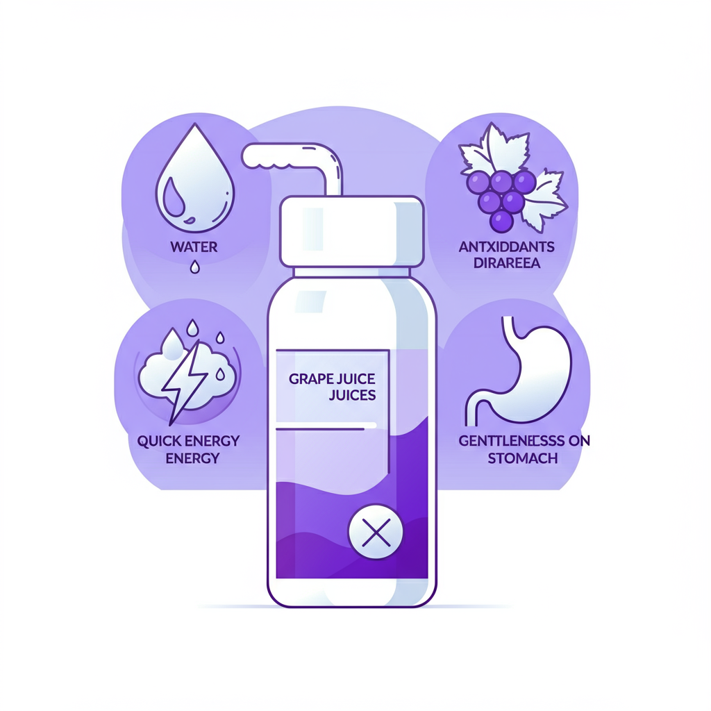 will grape juice cause diarrhea