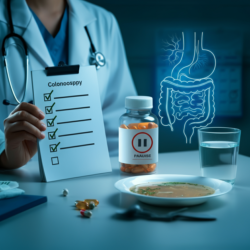 why stop vitamins before colonoscopy